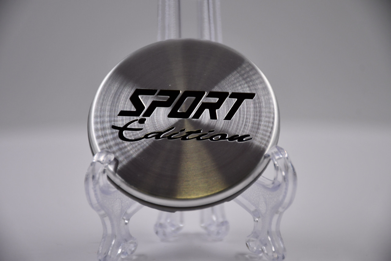 Set 4 Sport Edition F7 Silver Wheel Center Hub Caps 2" 52.3mm Machined SECAP