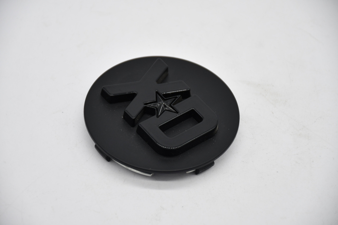 XD Satin Black Gloss Black Logo Wheel Center Cap Hub Cap T167L133-1-H34-S7 (just the center) 3"