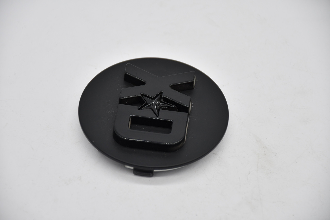 XD Satin Black Gloss Black Logo Wheel Center Cap Hub Cap T167L133-1-H34-S7 (just the center) 3"