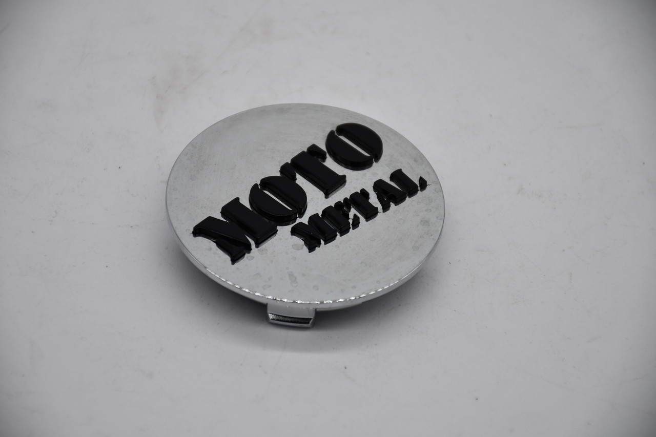 Moto Metal Chrome Black Logo Wheel Center Cap Hub Cap T127L133-5-H34-C1 2.7"