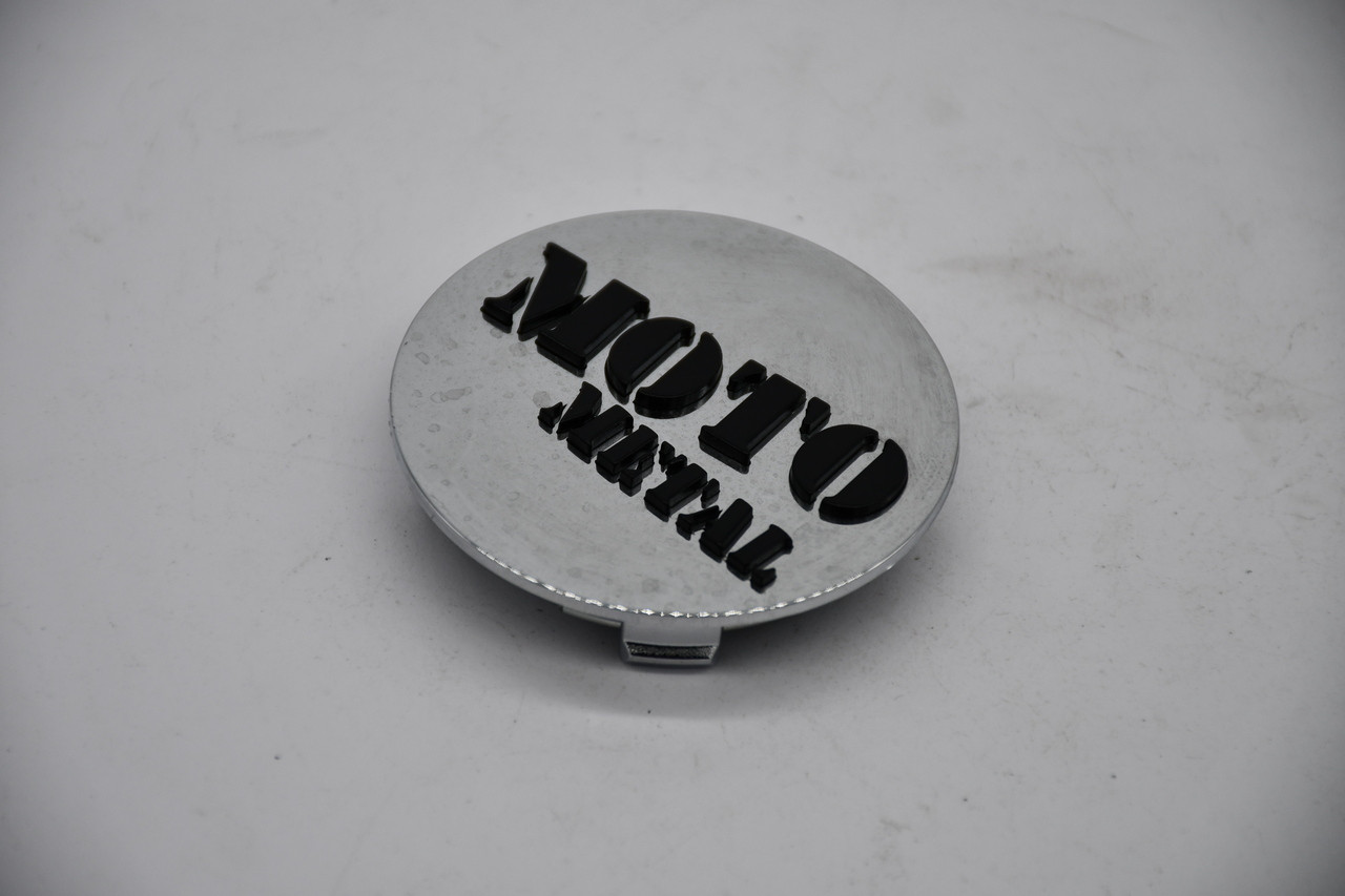 Moto Metal Chrome Black Logo Wheel Center Cap Hub Cap T127L133-5-H34-C1 2.7"