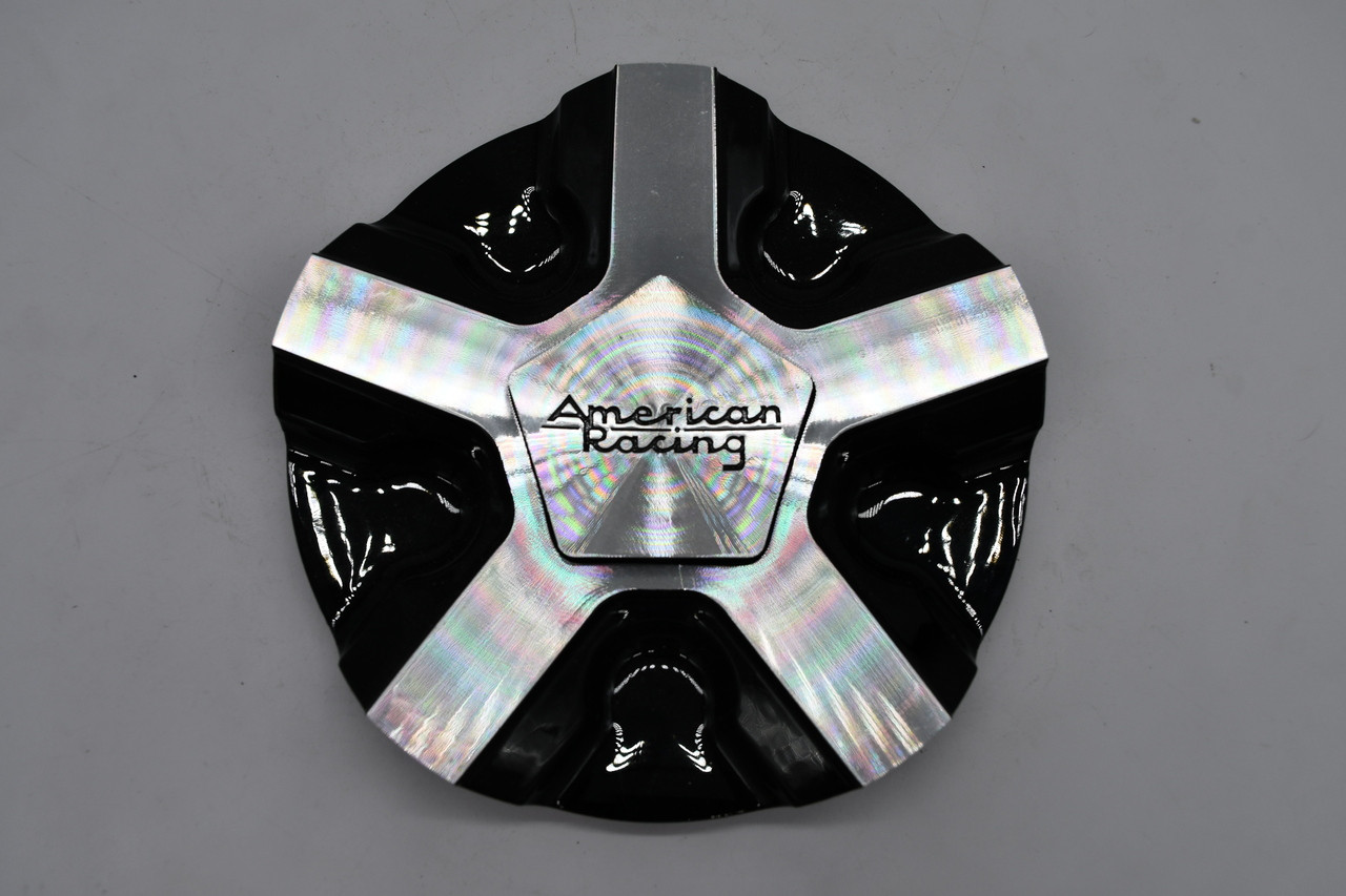 American Racing Gloss Black Chrome Alternate Wheel Center Cap Hub Cap 921-CAP(GBM) 6"