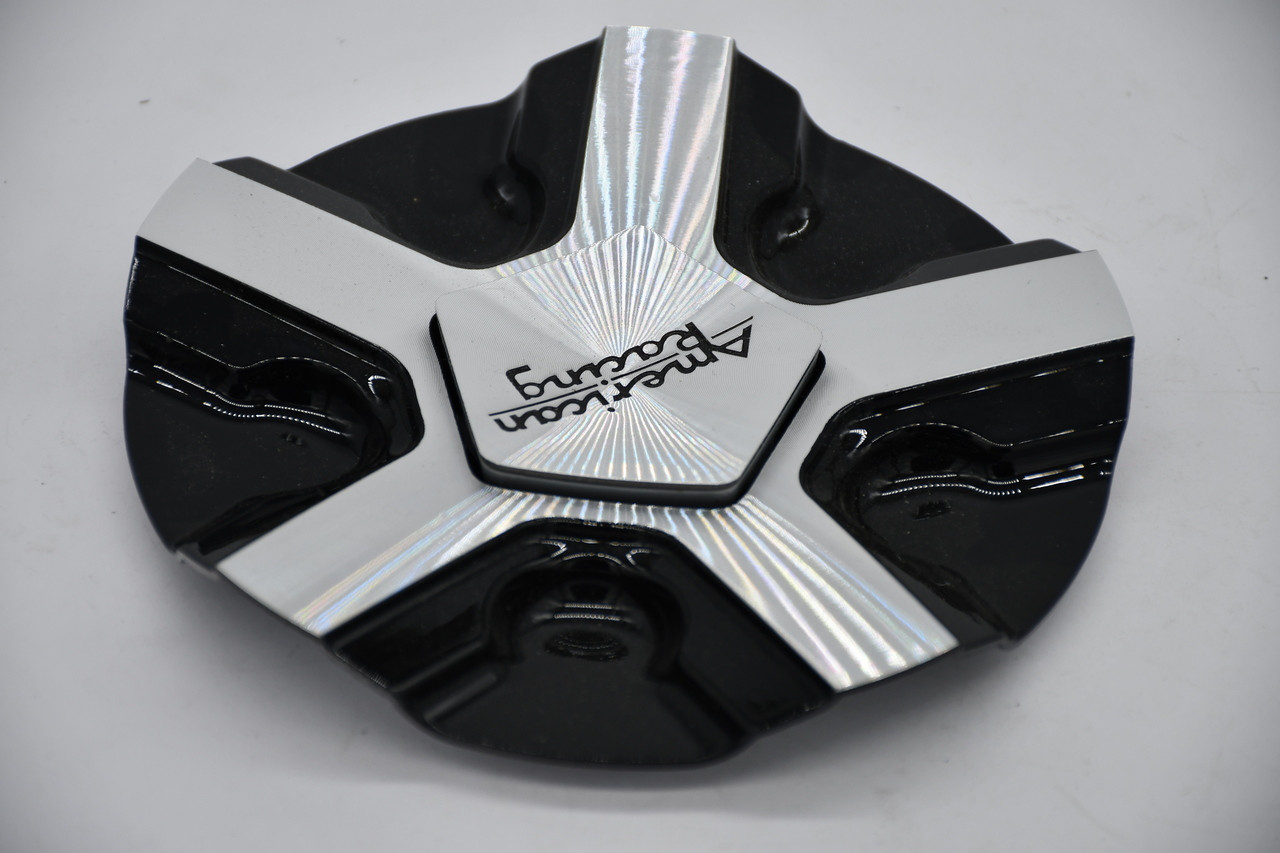 American Racing Gloss Black Chrome Alternate Wheel Center Cap Hub Cap 921-CAP(GBM) 6"