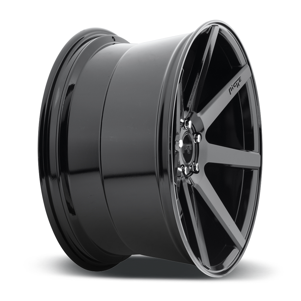 19" Niche 1PC M168 Verona 19x9.5 Gloss Black 5x112 Wheel 48mm Rim