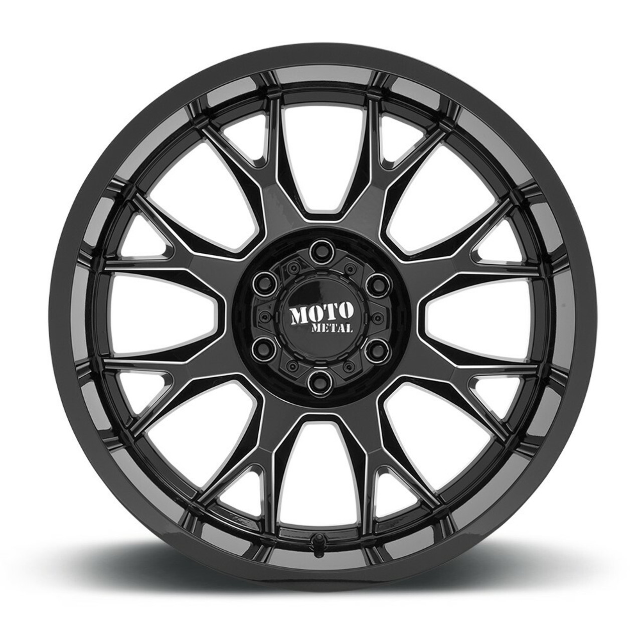 Moto Metal MO806 20x10 8x180 Gloss Black Milled Wheel 20" -18mm Rim