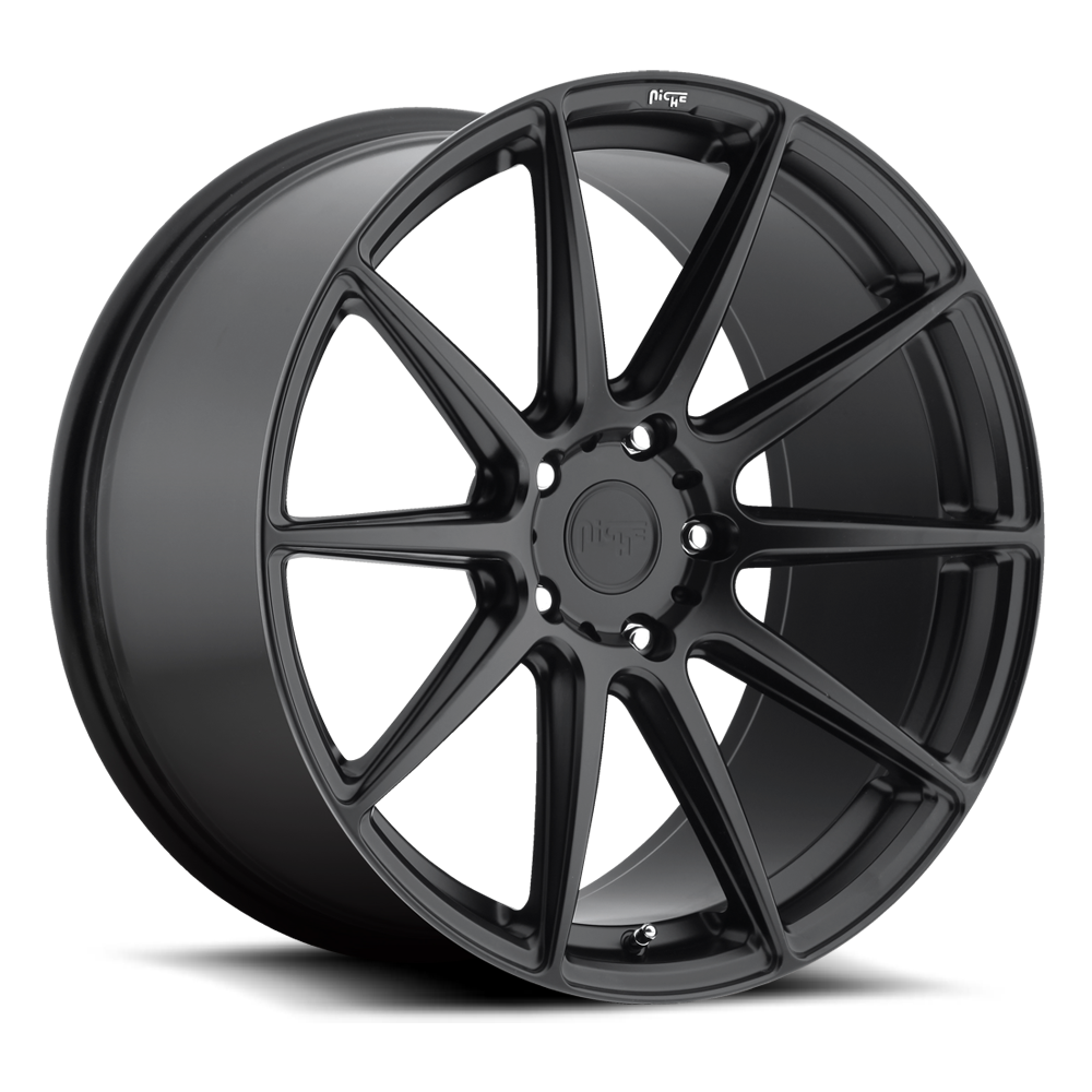 20" Niche 1PC M147 ESSEN MATTE BLACK 20x10.5 5X112 Wheel 27mm Rim