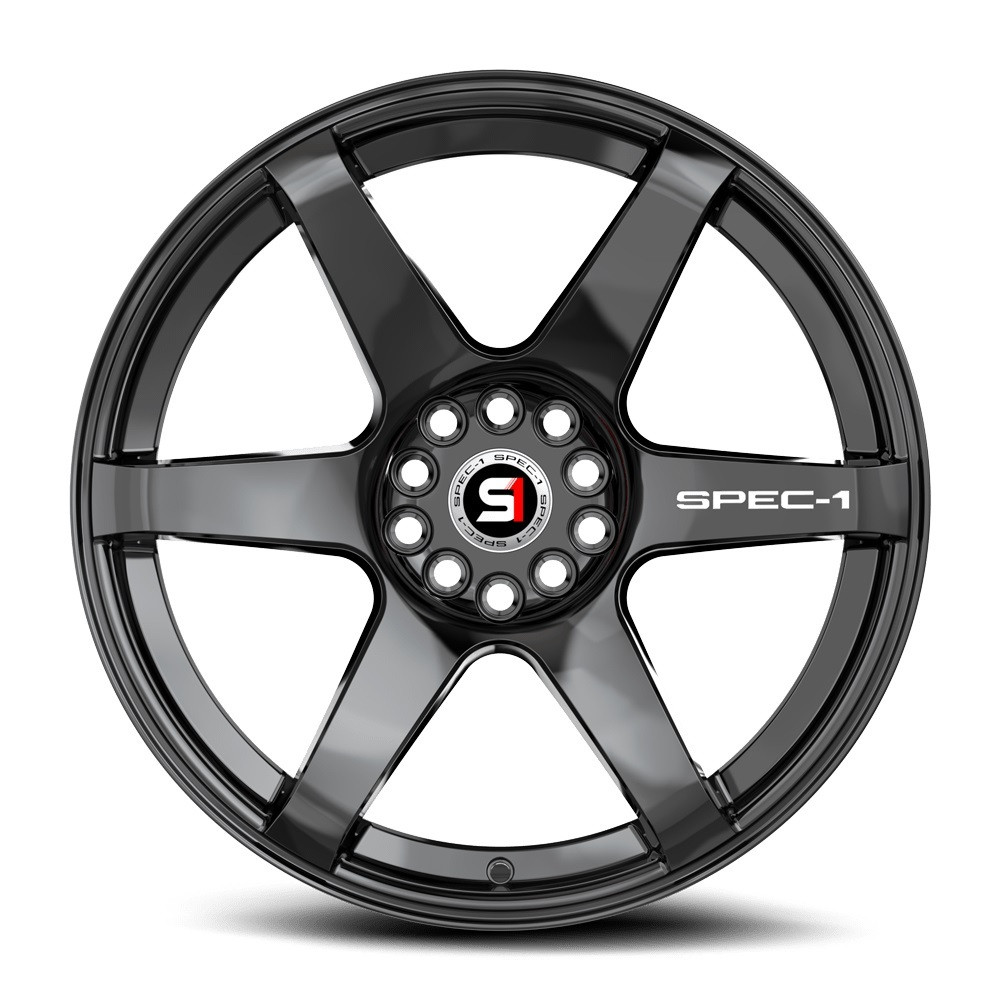 Set 4 18" Spec-1 SPT-32 Gloss Black 18x9 Wheels 4x100 4x4.5 38mm Rims