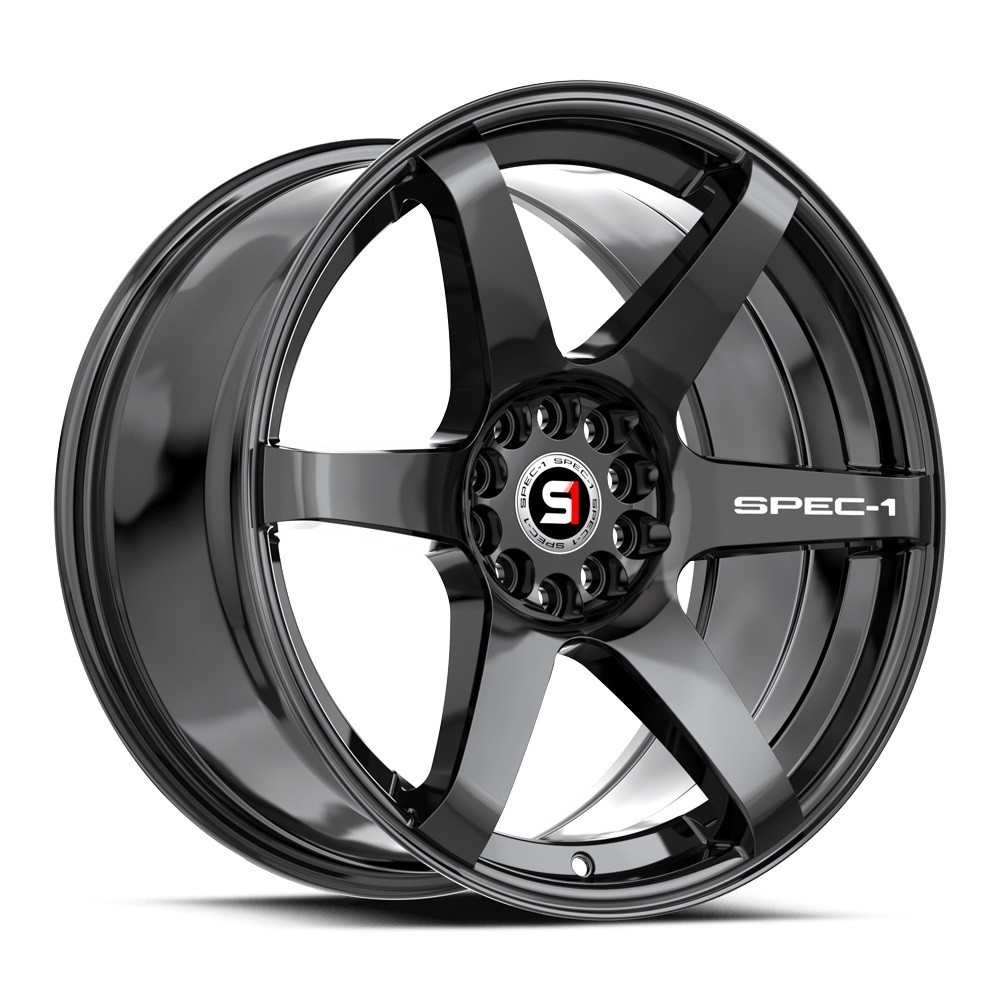 Set 4 18" Spec-1 SPT-32 Gloss Black 18x8 Wheels 4x100 4x4.5 34mm Rims