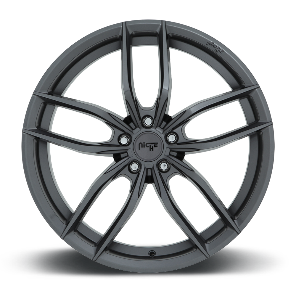 18" Niche 1PC M204 Vosso 18x8 Matte Anthracite 5x112 Wheel 42mm Rim
