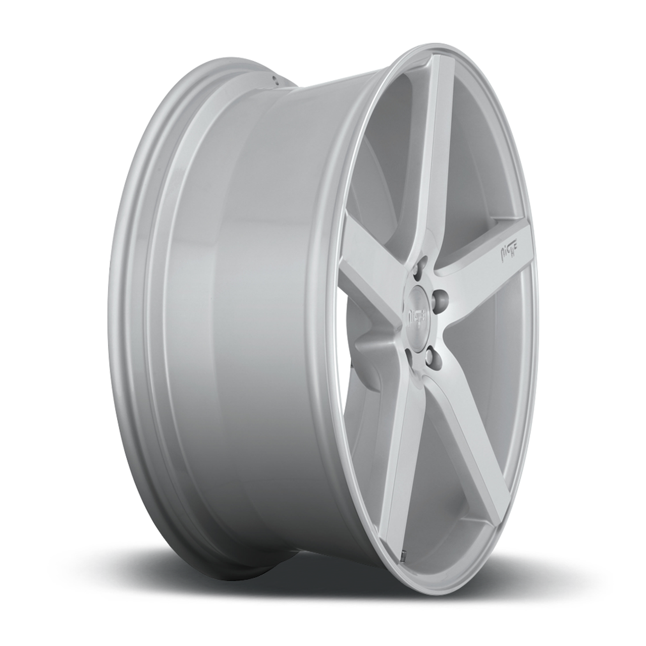 Niche 1PC M146 Essen 18x8 5x4.5 Gloss Silver Machined Wheel 18" 40mm Rim