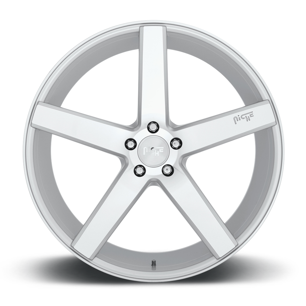 Niche 1PC M146 Essen 18x8 5x4.5 Gloss Silver Machined Wheel 18" 40mm Rim