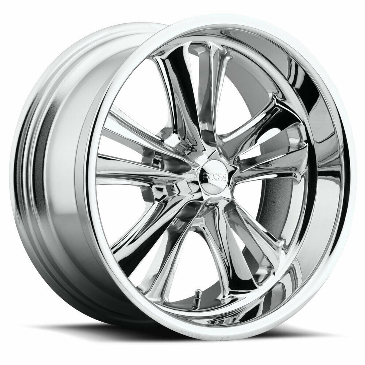 17" Foose 1PC F097 Knuckle 17x7 5x4.5 Chrome Plated Wheel 1mm Rim