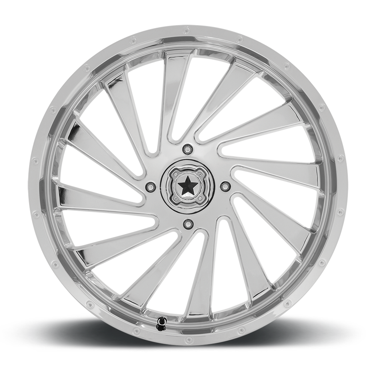 MSA Offroad Wheels M46 Blade 22x7 4x137 Chrome Wheel 22" 0mm Rim