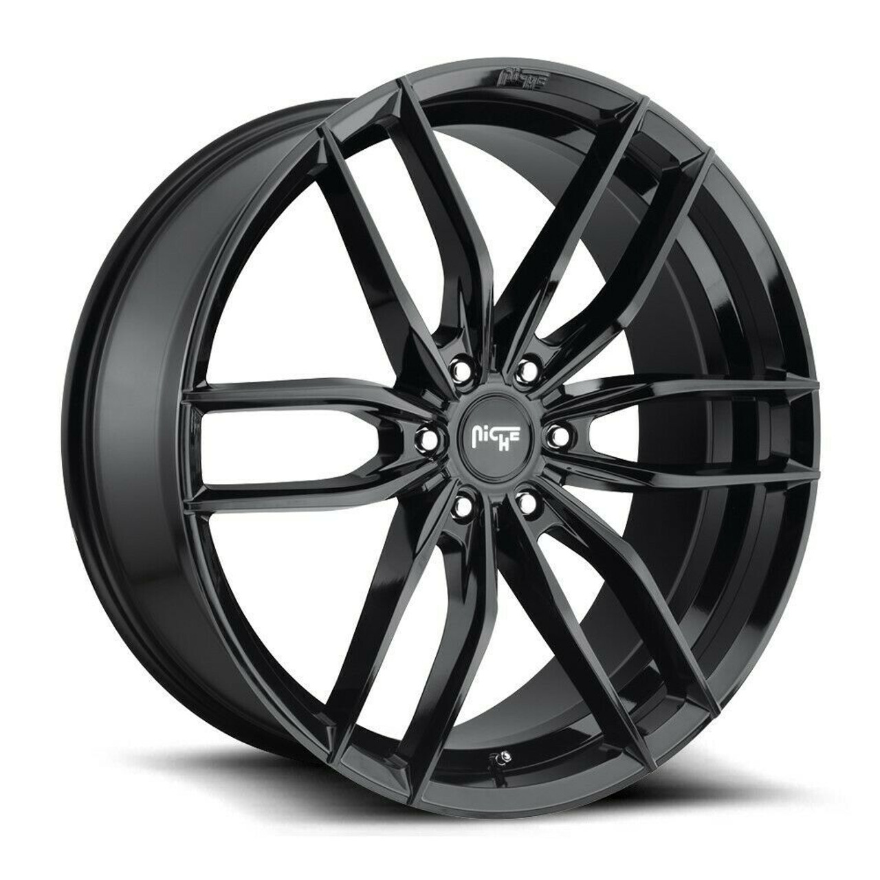 Niche 1PC M209 Vosso 20x9 6x120 Gloss Black Wheel 20" 40mm Rim