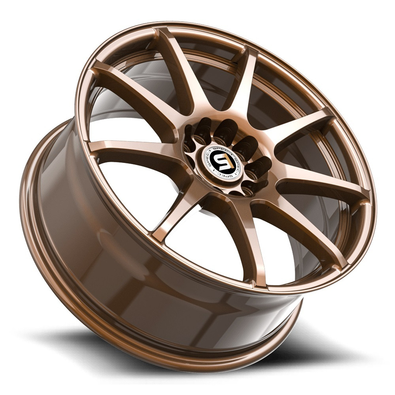 17" Spec-1 SP-67 Gloss Bronze 17x7 Wheel 5x108 5x4.5 42mm Rim