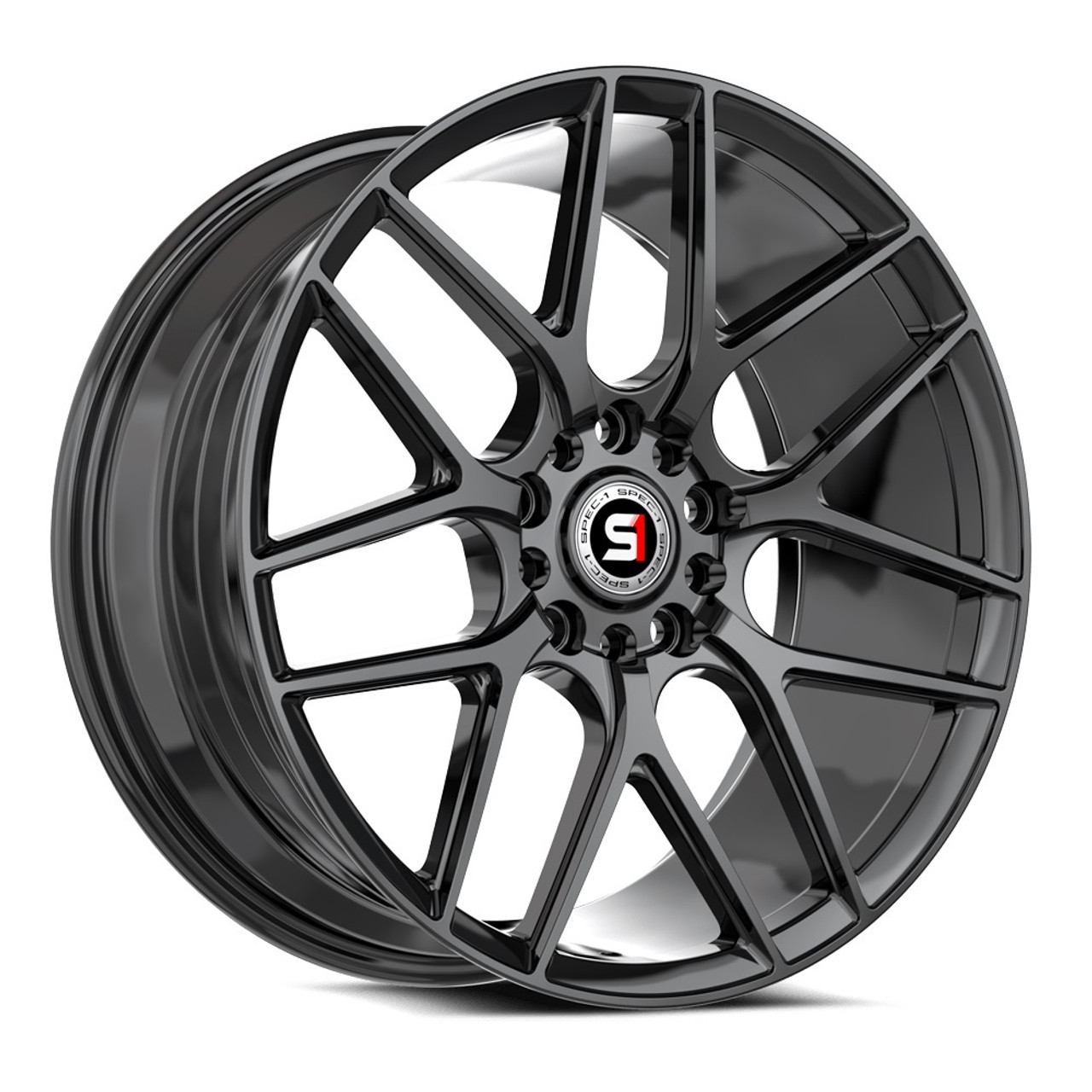 Set 4 18" Spec-1 SP-78 Gloss Black 18x8 Wheels 5x4.5 5x120 35mm Rims