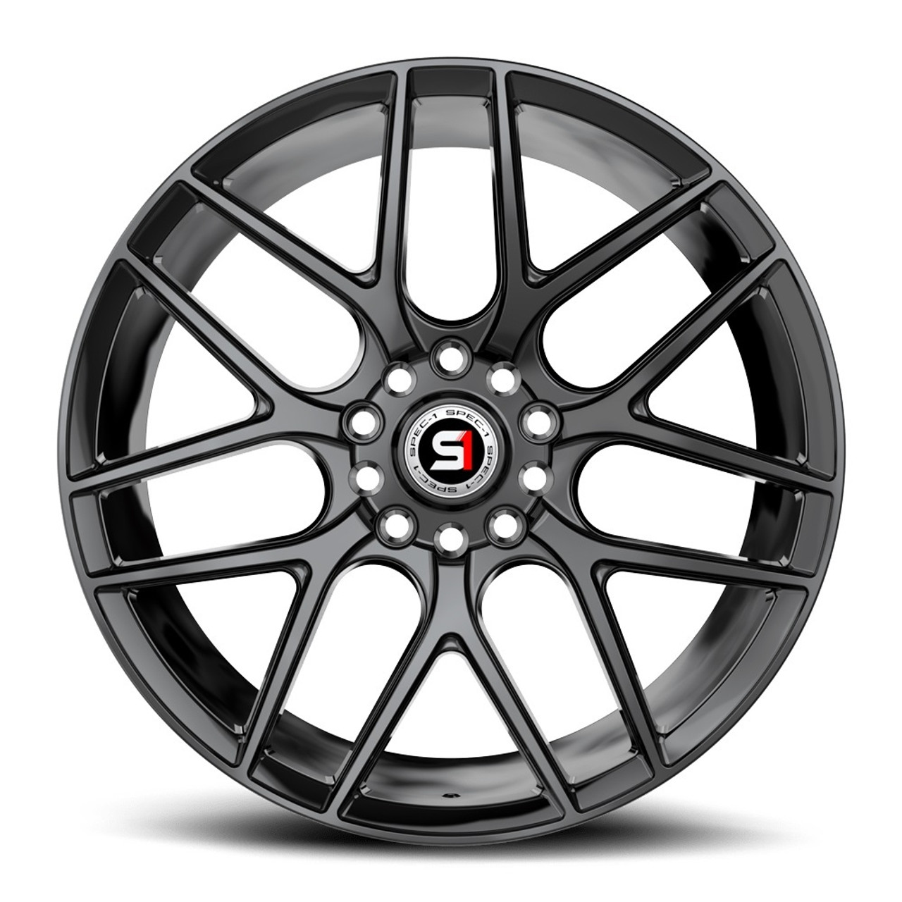 Set 4 18" Spec-1 SP-78 Gloss Black 18x8 Wheels 5x4.5 5x120 35mm Rims