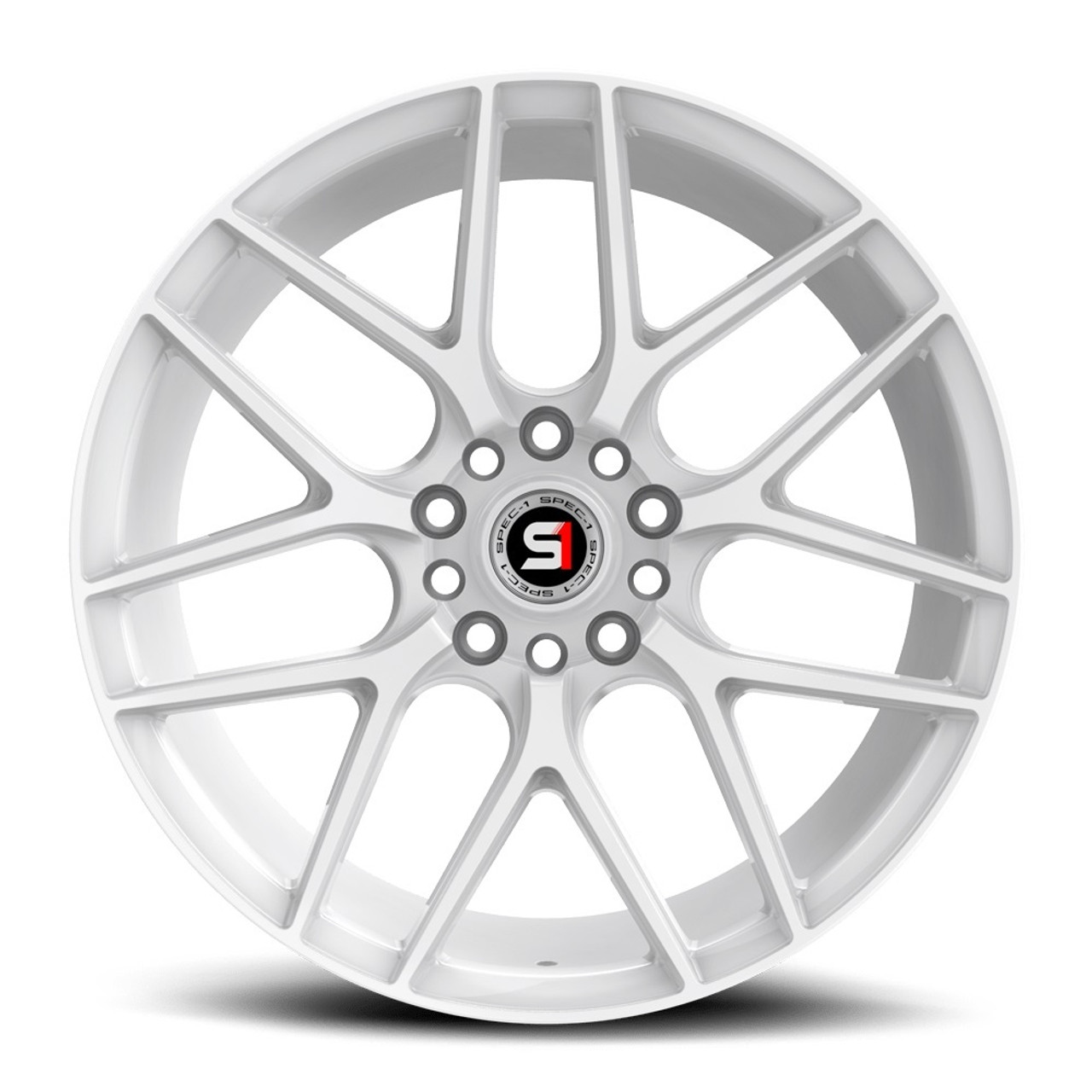 Set 4 17" Spec-1 SP-78 All White 17x7.5 Wheels 4x100 4x4.5 35mm Rims