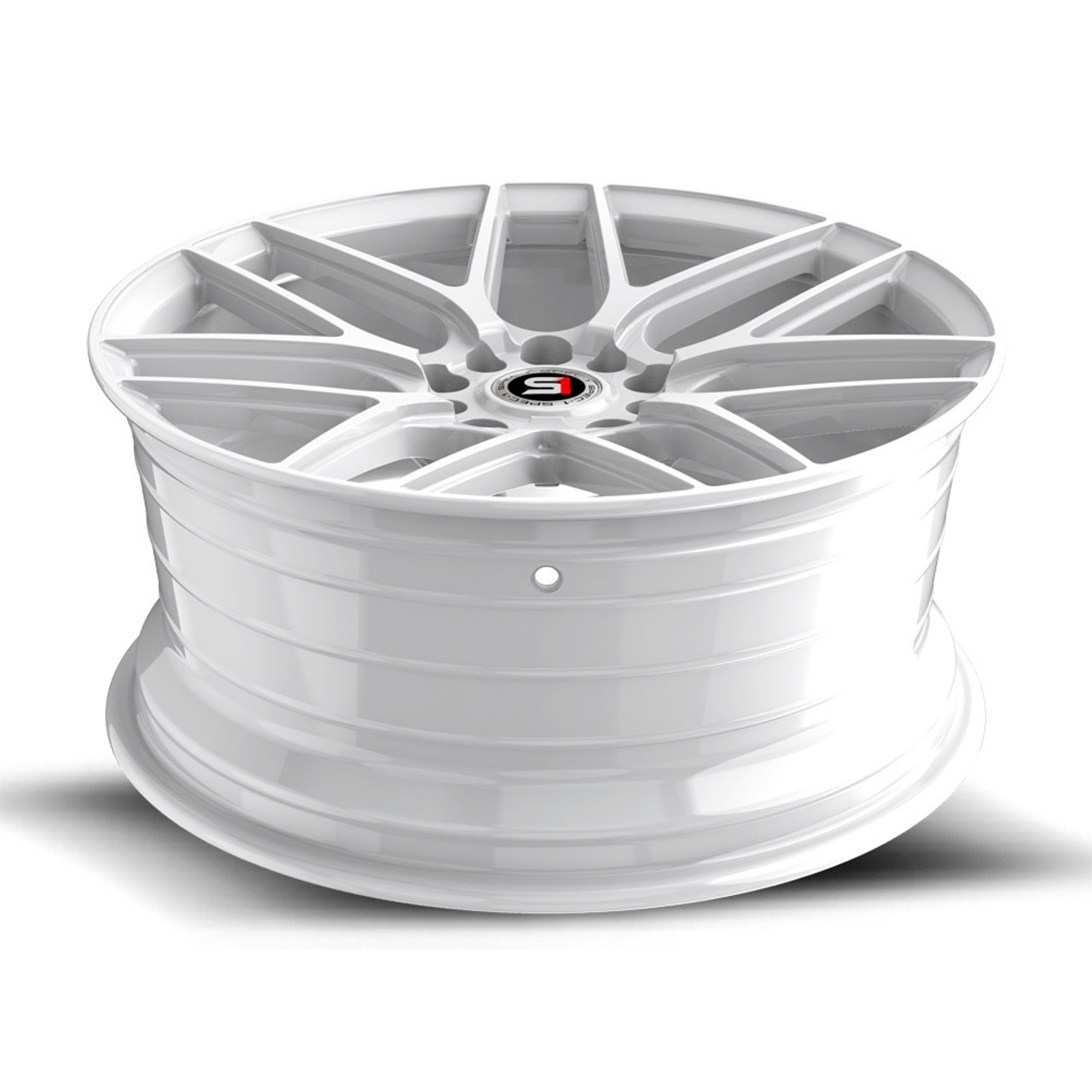 Set 4 17" Spec-1 SP-78 All White 17x7.5 Wheels 4x100 4x4.5 35mm Rims