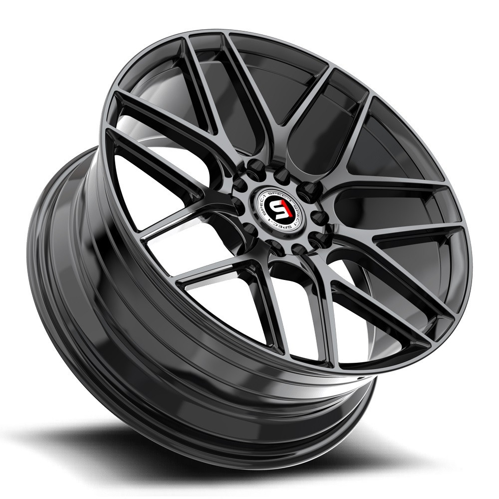 17" Spec-1 SP-78 Gloss Black 17x7.5 Wheel 5x100 5x4.5 35mm Rim