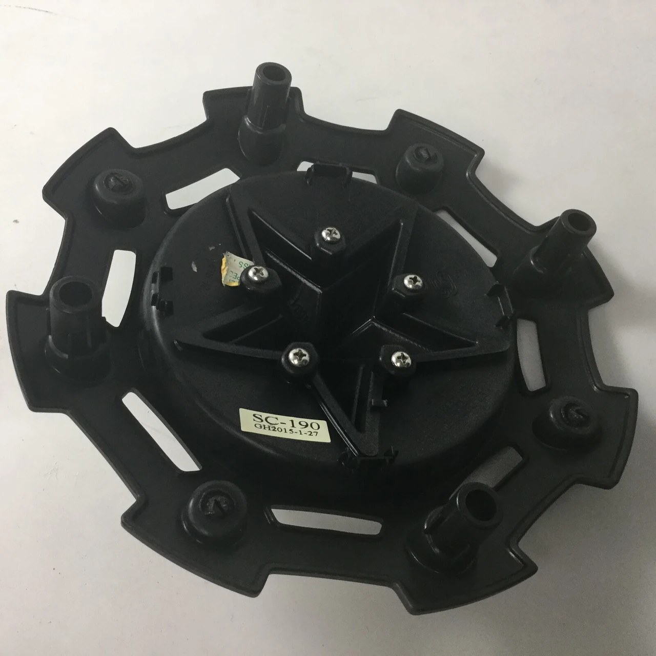 Genuine KMC XD Rockstar II SC-190 matte black wheel center cap for select XD Rockstar II wheel applications. OEM replacement center cap for lifted trucks, Jeeps, SUVs, and off-road vehicles.