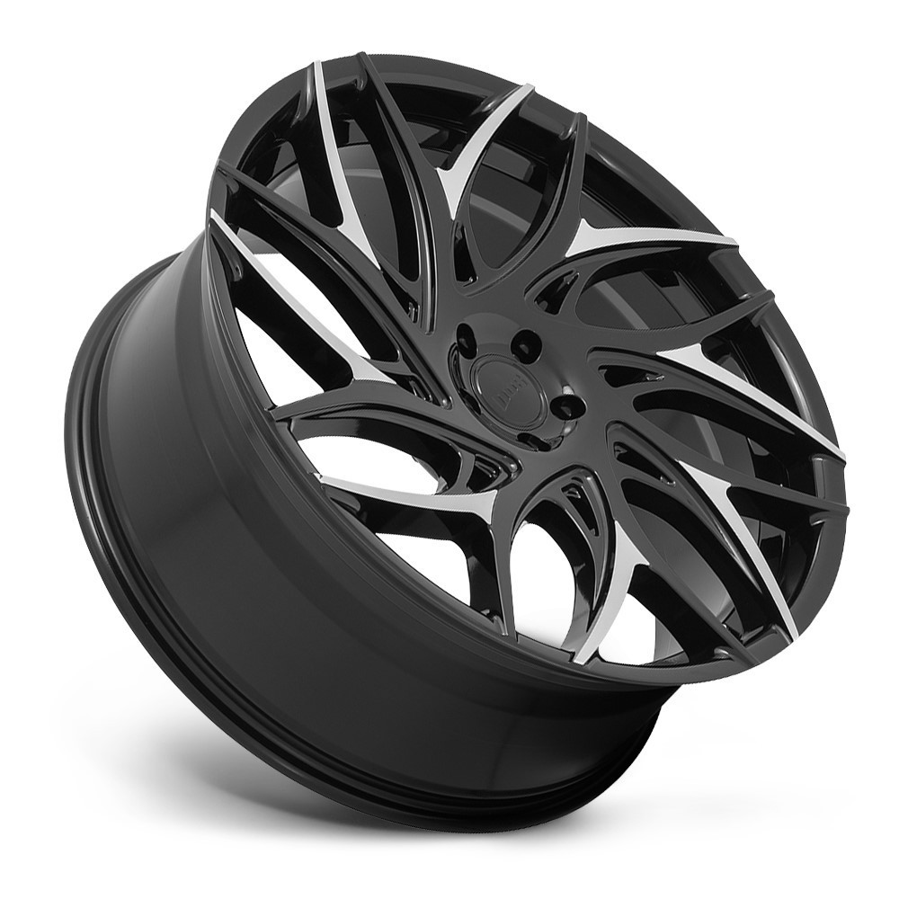 26" DUB S259 G.O.A.T. 26x10 5x5 10mm Gloss Black Machined Spokes For Jeep Wheel