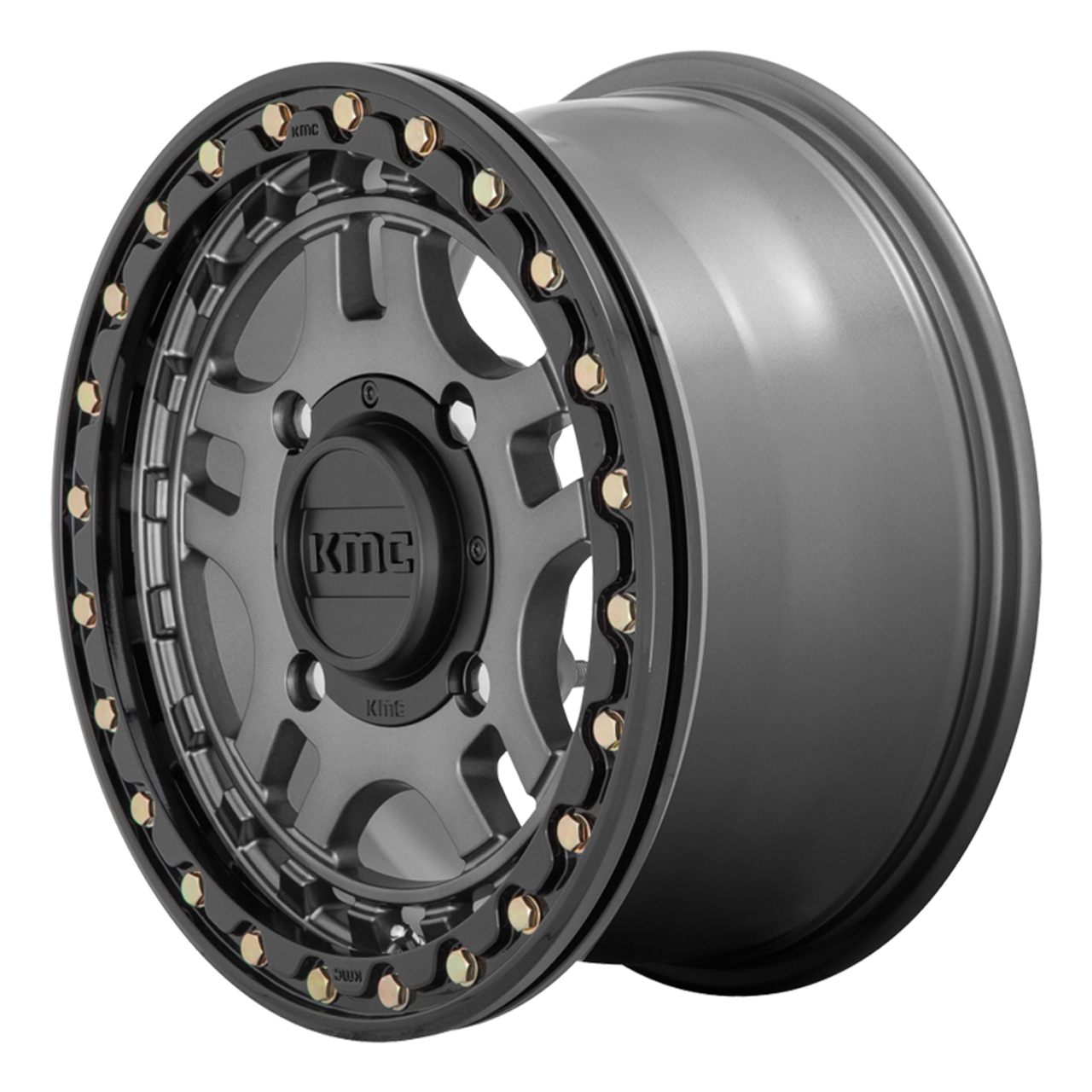 KMC Powersports Ks240 Recon Beadlock 15x7 4x137 Gun Metal Black Wheel 15" 38mm KMC Powersports Ks240 Recon Beadlock 15x7 4x137 Gun Metal Black Wheel 15" 38mm
