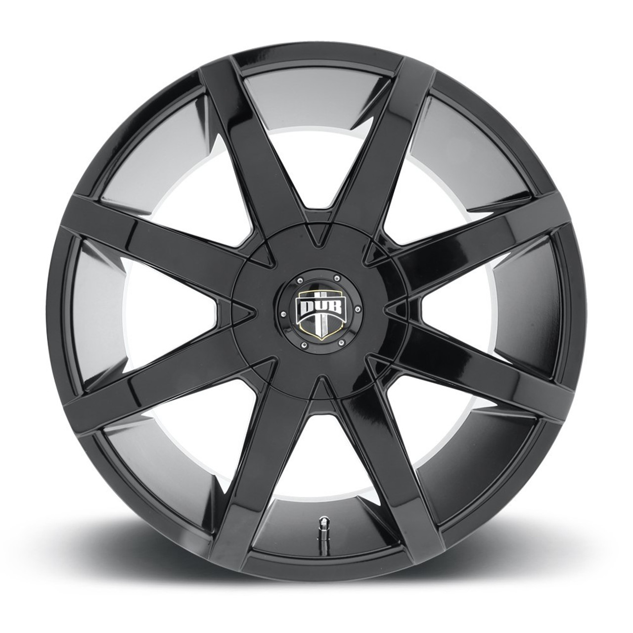 DUB 1PC S110 Push 20x8.5 6x135 6x5.5 Gloss Black Wheel 20" 25mm For Chevy GMC