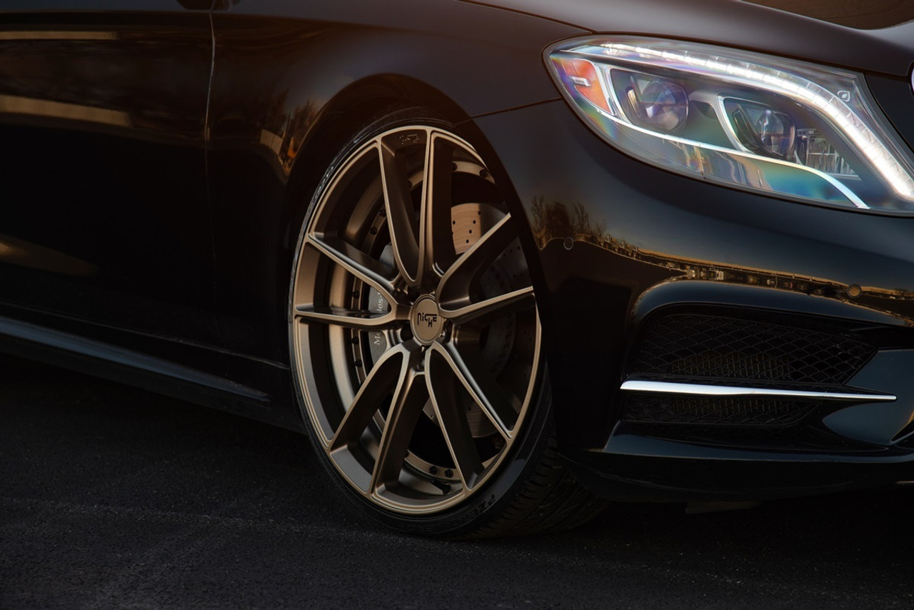 Niche 1PC M222 Dfs 18x8 5x112 Matte Bronze Wheel 18" 42mm Rim