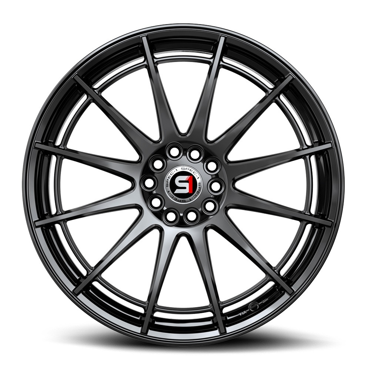 Set 4 20" Spec-1 SP-64 Gloss Black 20x9 Wheels 5x100 5x4.5 38mm Rims