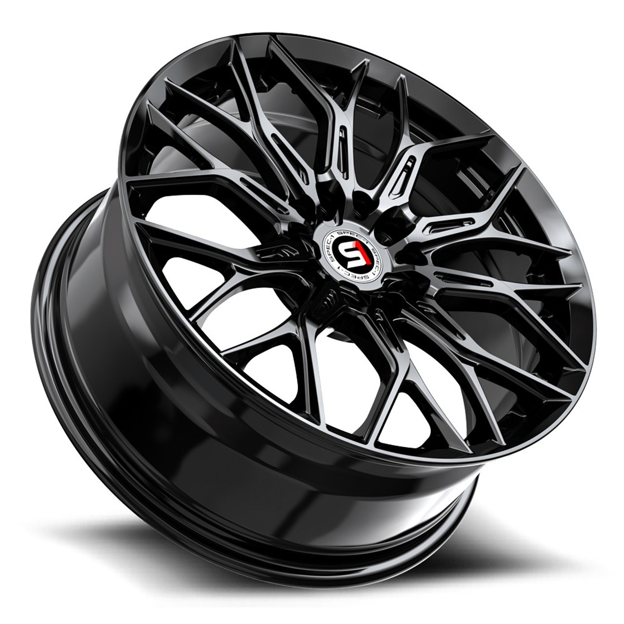 17" Spec-1 SP-57 Gloss Black 17x7.5 Wheel 5x105 5x4.5 42mm Rim