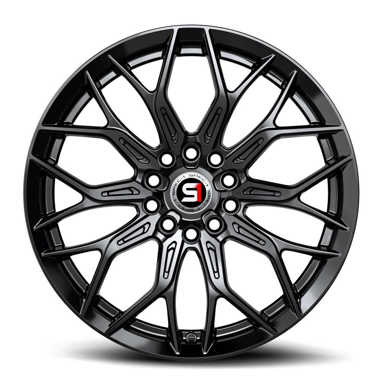 Set 4 17" Spec-1 SP-57 Gloss Black 17x7.5 Wheels 5x105 5x4.5 42mm Rims