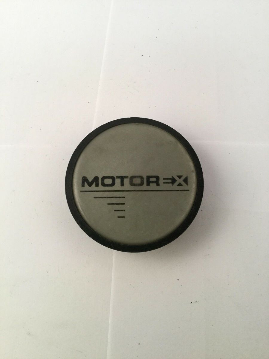 Motor X Aftermarket Wheel Center Hub Cap Silver Black 2.25" Diameter MTX1