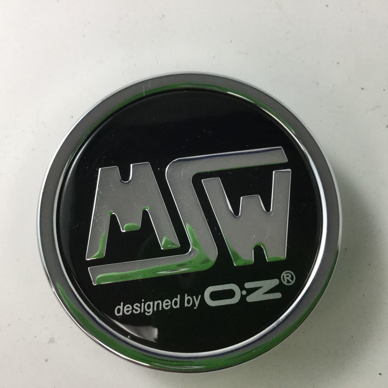 MSW Wheel by OZ Center Hub Cap Black Chrome Custom PCH89 PCF89 2-3