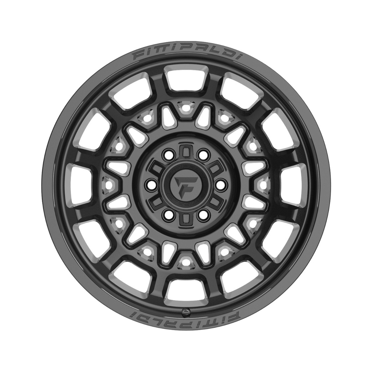 20" Fittipaldi Off Road FA23B Gloss Black 20x10 Wheel 8x170 -19mm For Ford Rim