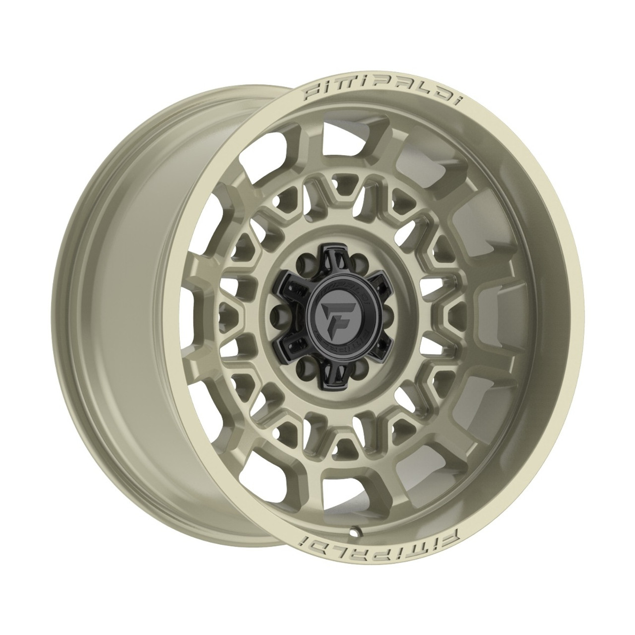 Set 4 20" Fittipaldi Off RoadFA23D Desert Sand 20x10 Wheels 8x6.5 -19mm Rims