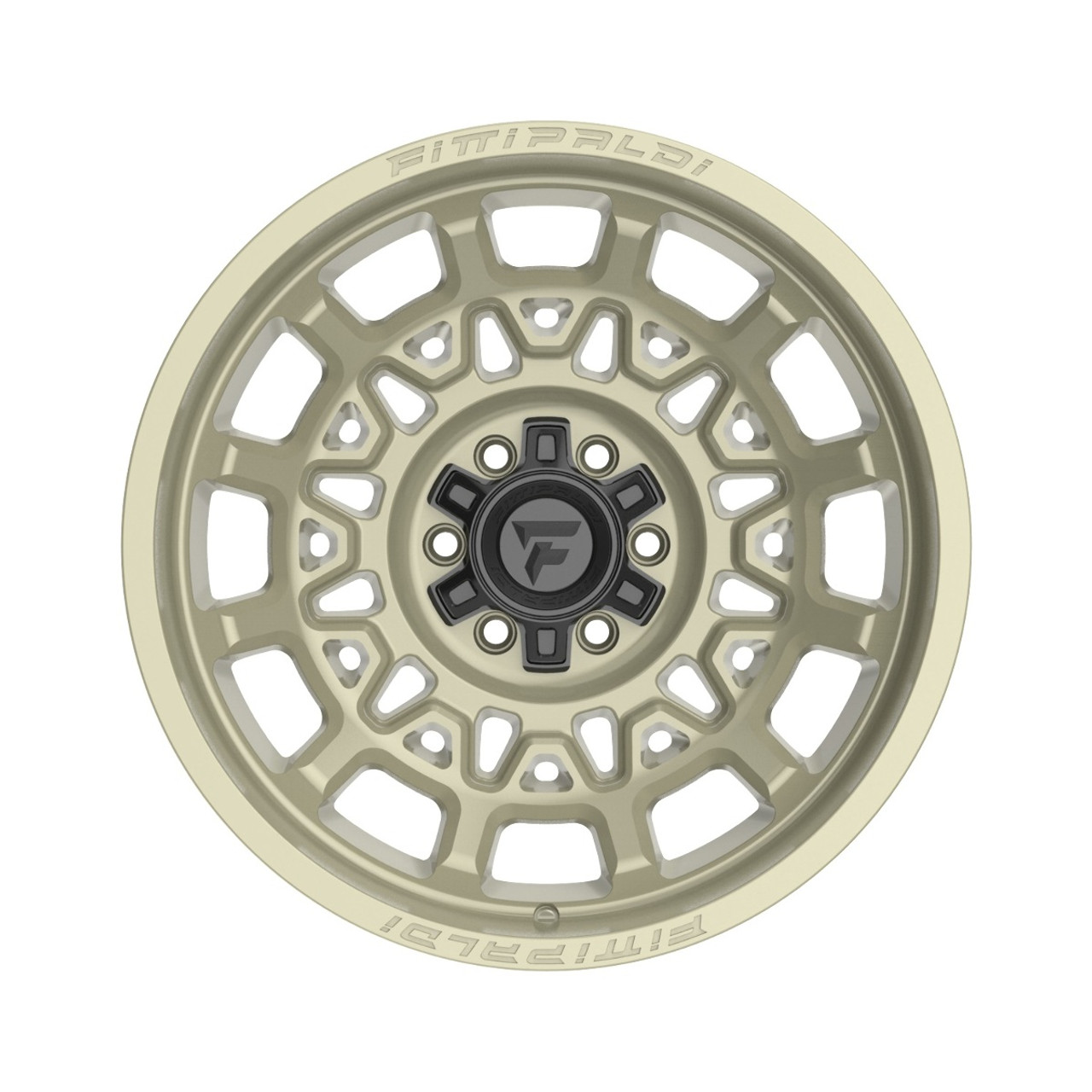 Set 4 20" Fittipaldi Off RoadFA23D Desert Sand 20x10 Wheels 8x6.5 -19mm Rims