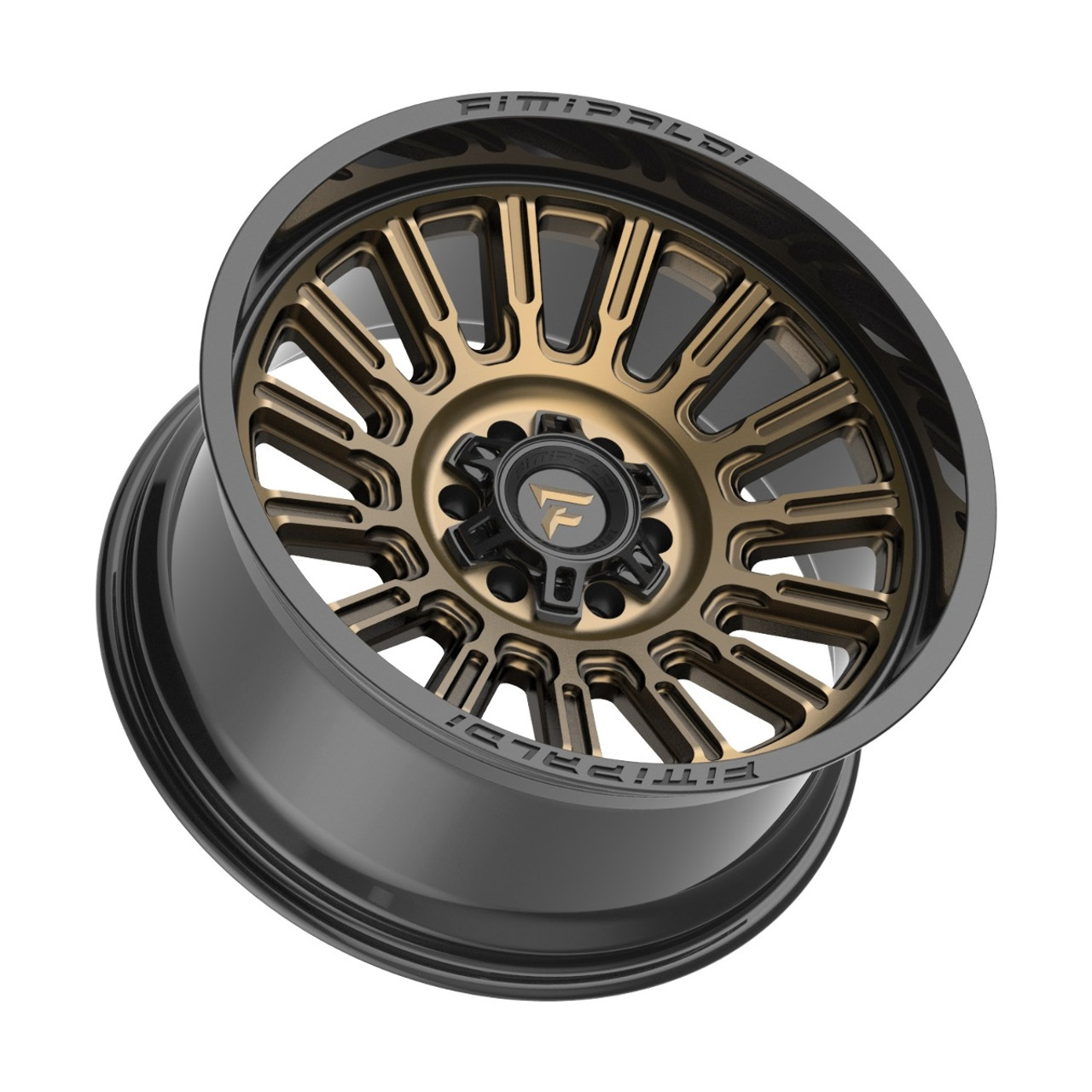 Set 4 20" Fittipaldi Off Road Gloss Bronze Black Lip 20x10 Wheels 8x180 -19mm