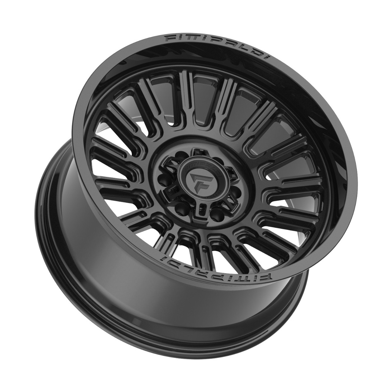20" Fittipaldi Off Road FA24B Gloss Black 20x10 Wheel 8x180 -19mm For Chevy GMC