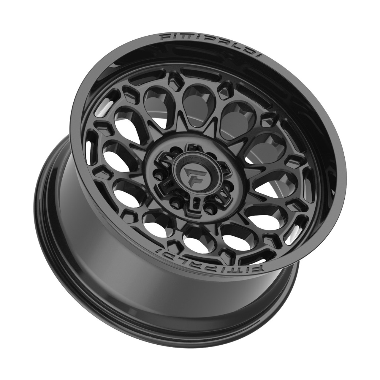 20" Fittipaldi Off Road FA22B Gloss Black 20x10 Wheel 8x170 -19mm For Ford Rim