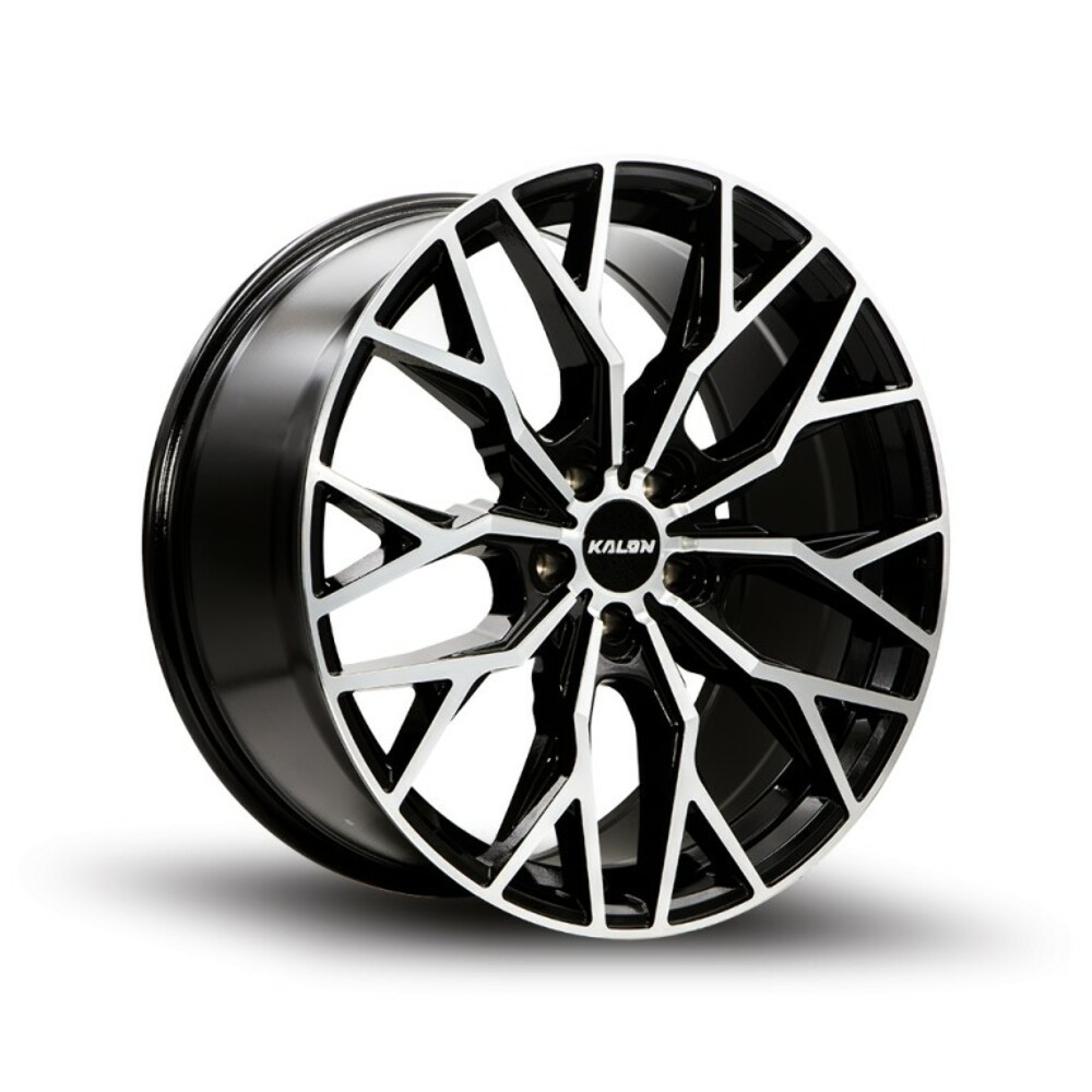 Set 4 20" Kalon Wheels Inferno 103 Black Machined Face 20x9 Wheels 5x115 18mm