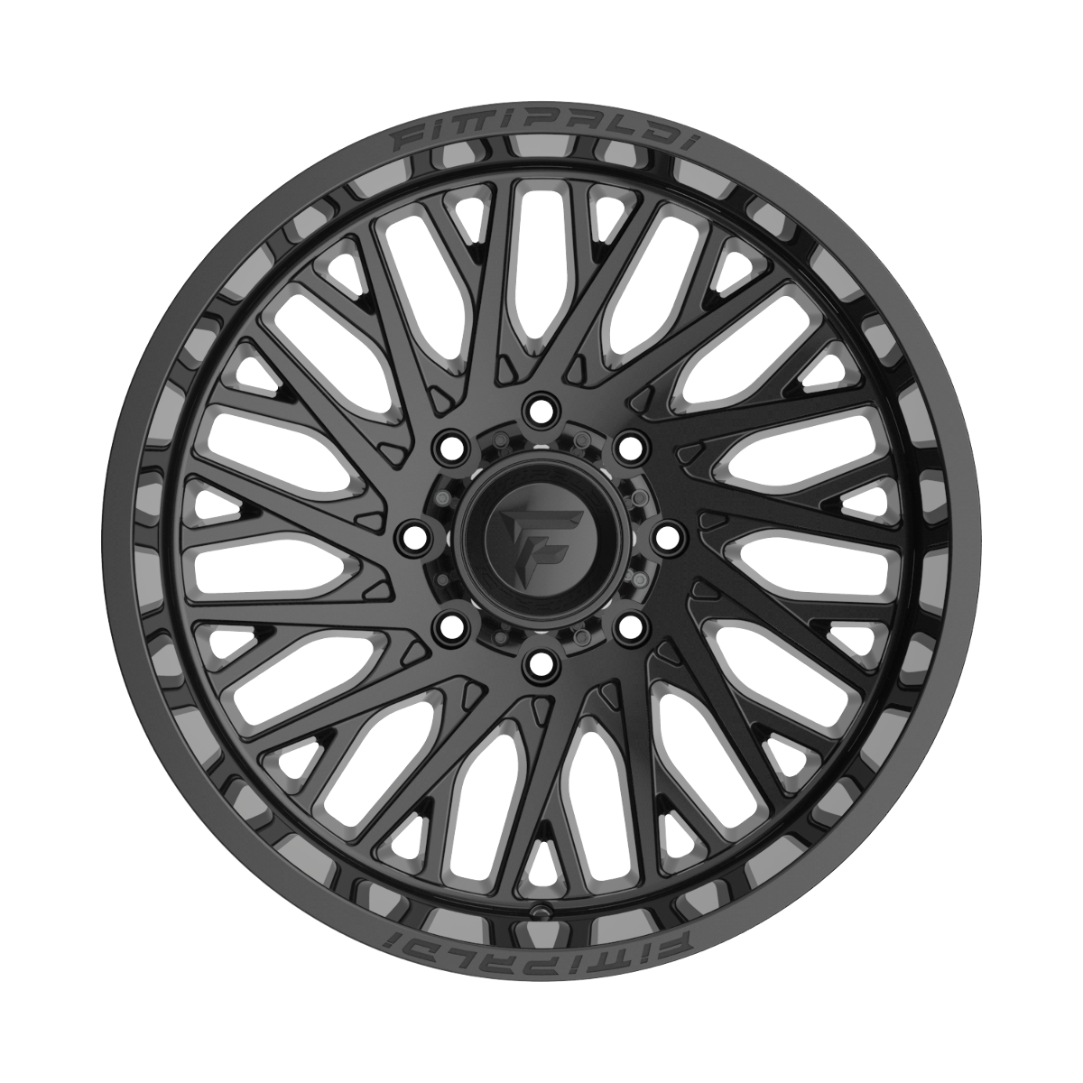 Set 4 22" Fittipaldi Off RoadFA08GB22x10 6x135 6x5.5 -19mm Gloss Black Wheels