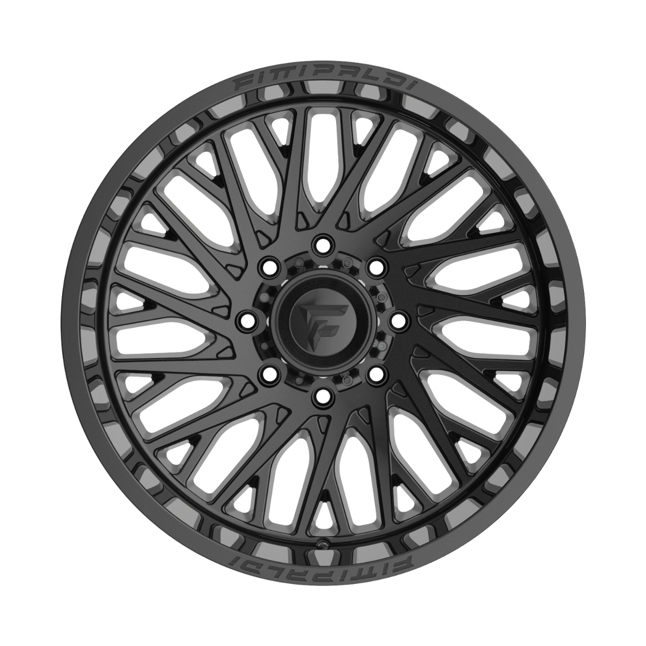 20" Fittipaldi Off Road FA08GB Gloss Black 20x9 Wheel 5x5.5 5x150 18mm Truck Rim
