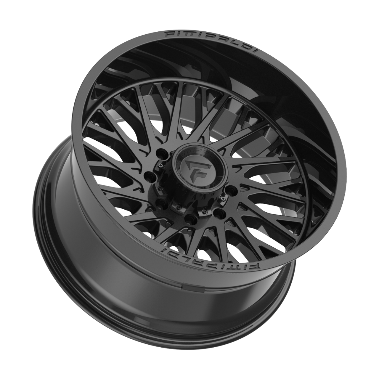 20" Fittipaldi Off Road FA08GB Gloss Black 20x9 Wheel 5x5.5 5x150 18mm Truck Rim