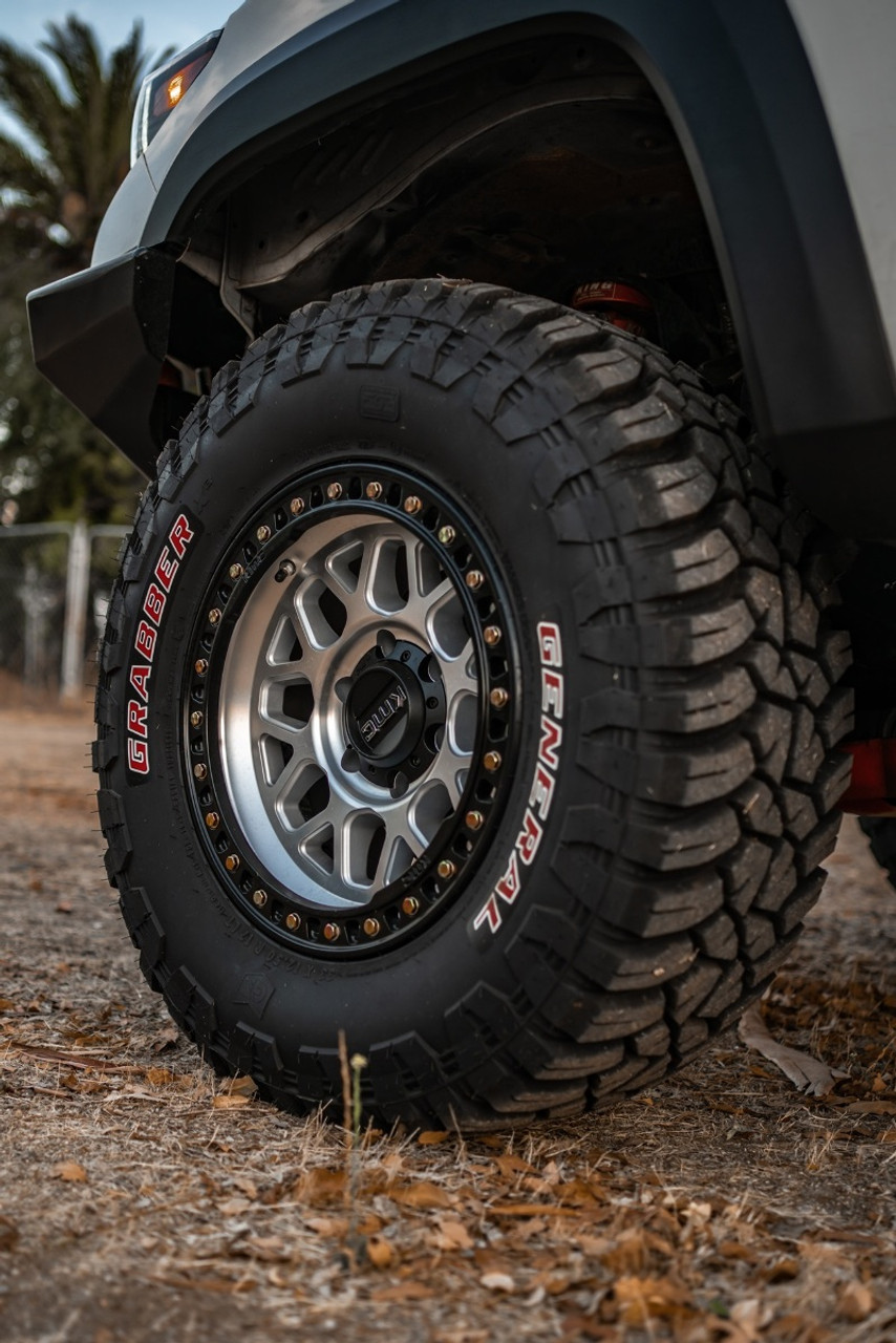 KMC KM549 Grs 20x9 8x170 Machined With Satin Black Lip Wheel 20" 0mm Rim
