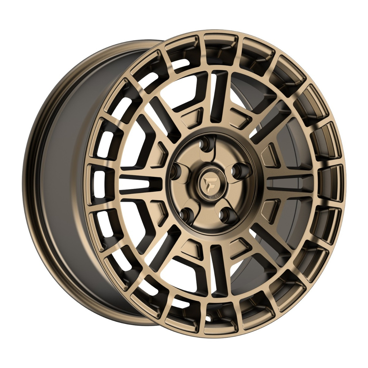 Set 4 18" Fittipaldi Off Road FT109Z Satin Bronze 18x8 Wheels 5x100 5x112 35mm
