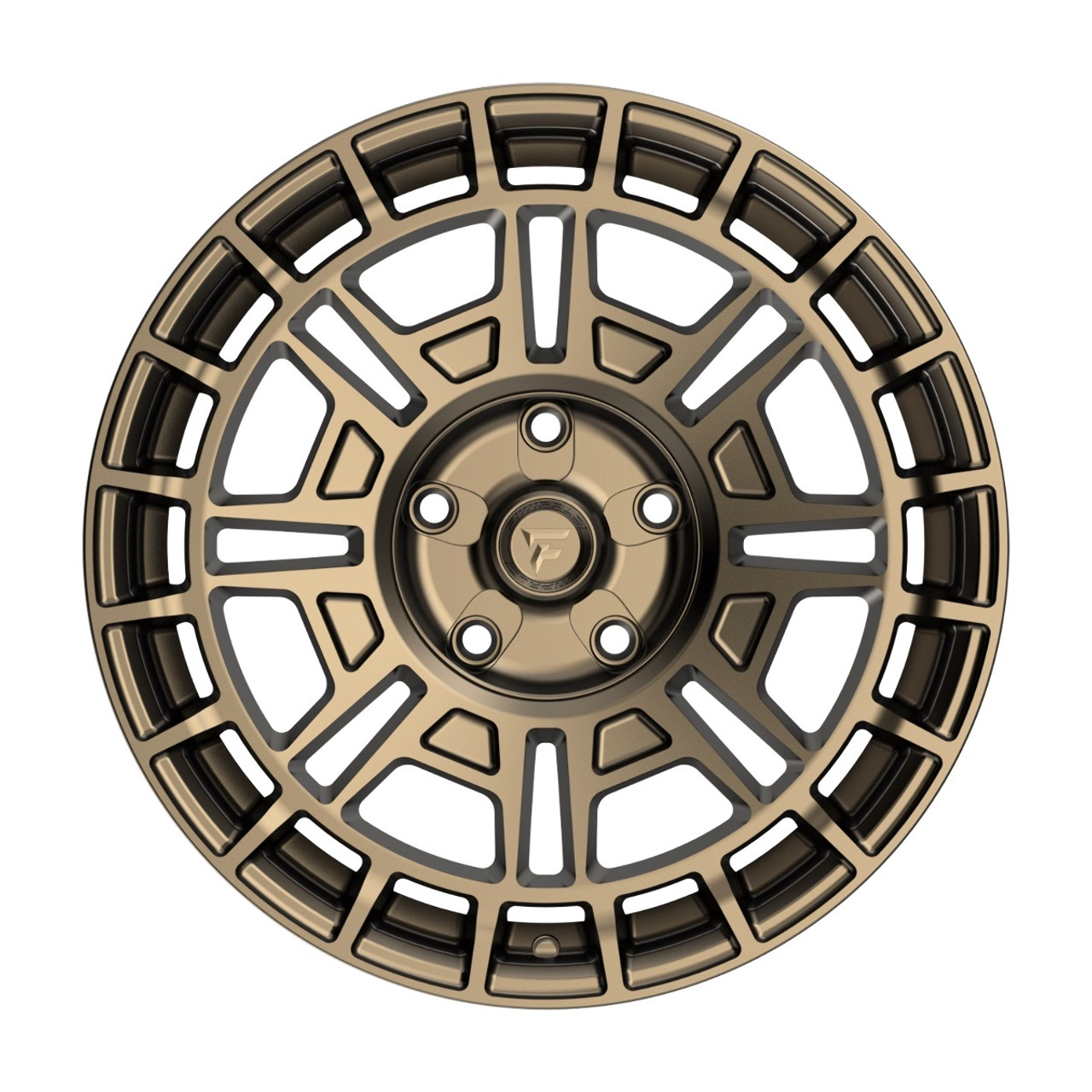 Set 4 18" Fittipaldi Off Road FT109Z Satin Bronze 18x8 Wheels 5x100 5x112 35mm