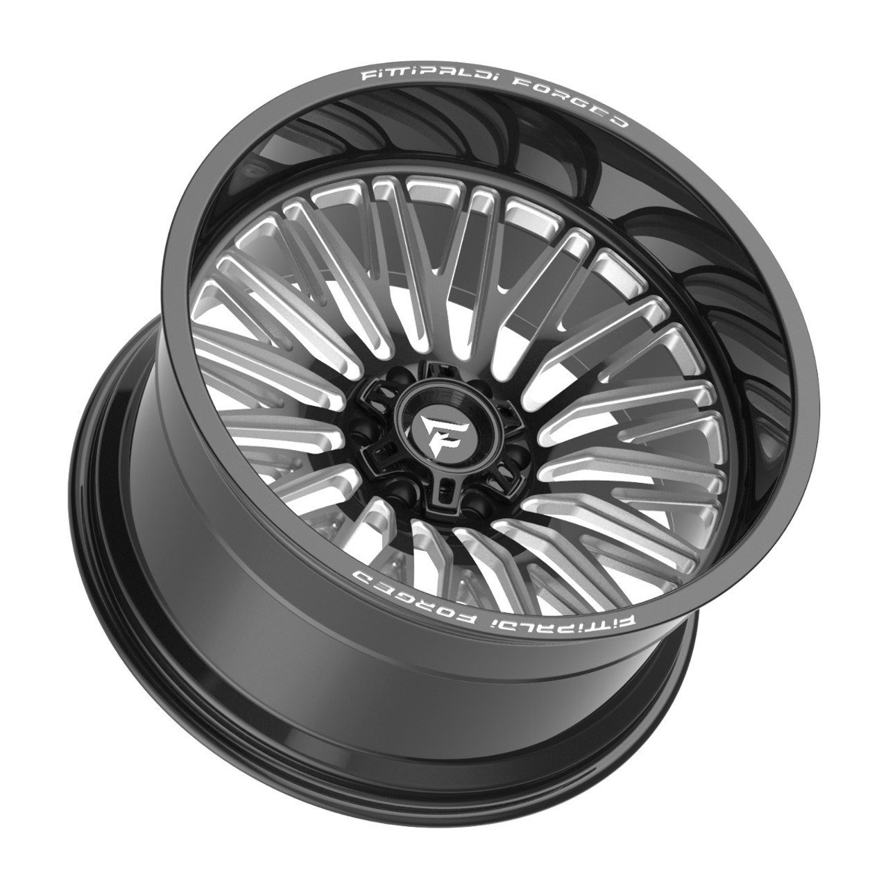 22" Fittipaldi Off Road FTF505BM Gloss Black Milled 22x10 6x135 6x5.5 -19mm Rim