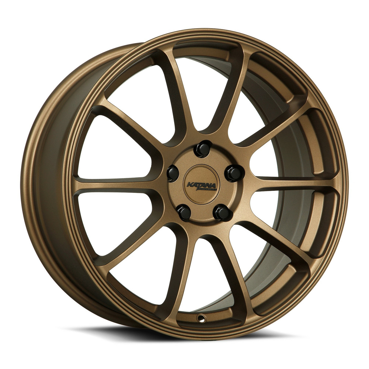 Set 4 17" Katana Wheels KR07 17x7.5 5x4.5 40mm Matte Bronze Racing Rims