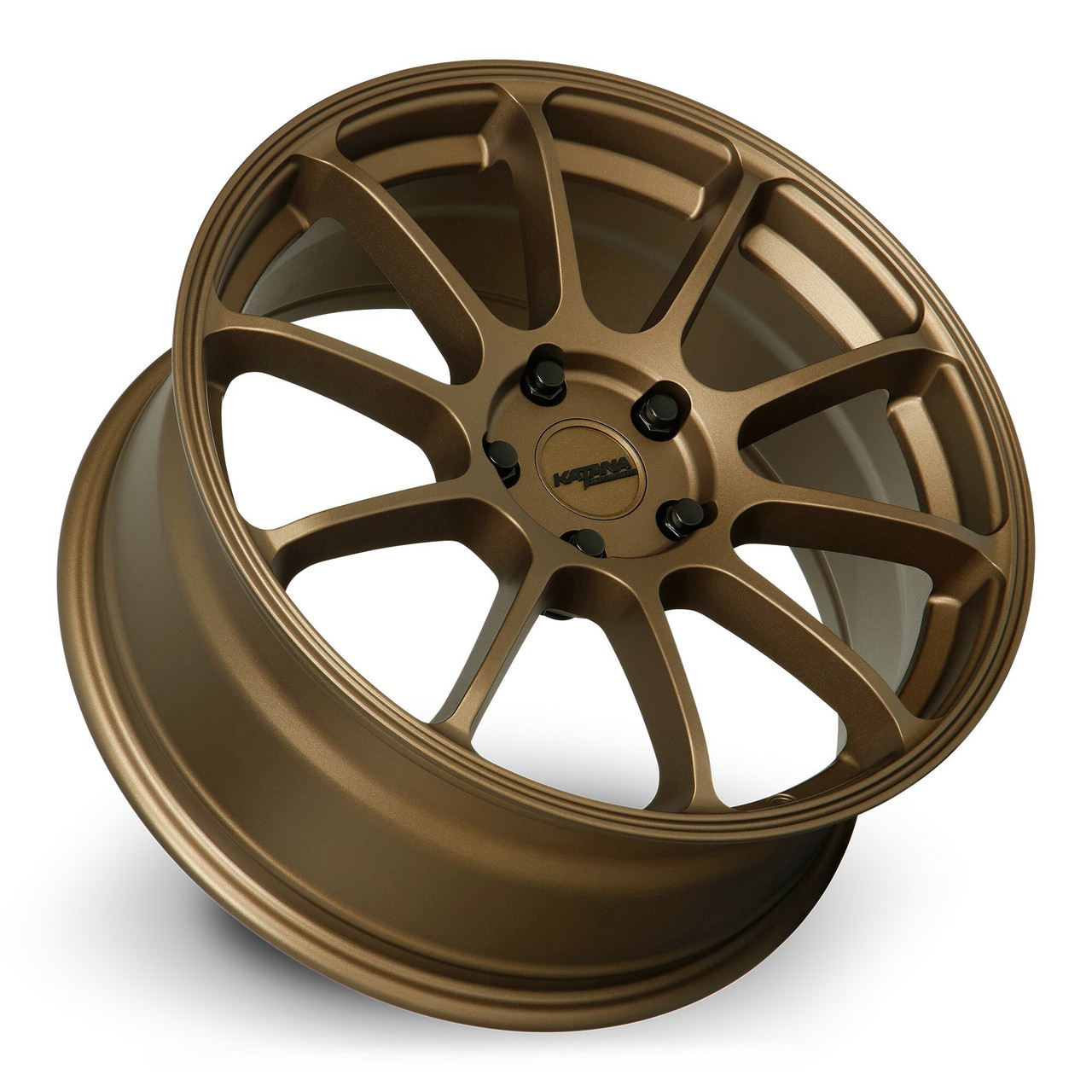 Set 4 17" Katana Wheels KR07 17x7.5 5x4.5 40mm Matte Bronze Racing Rims